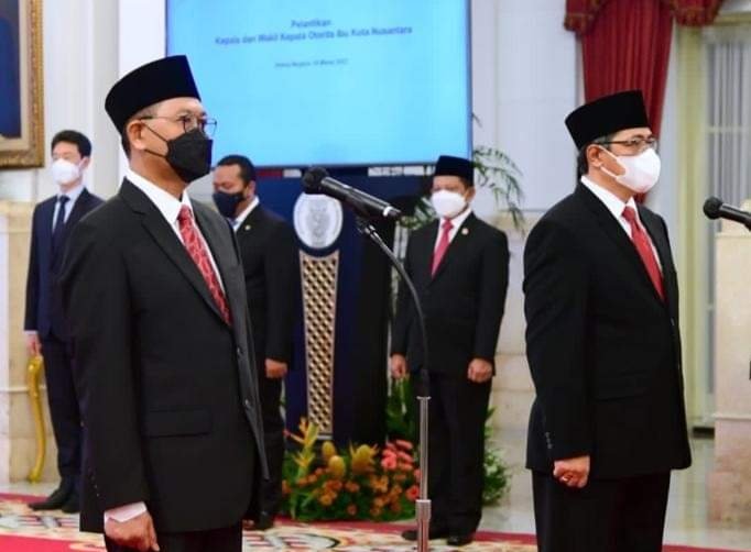 Presiden Jokowi Lantik Kepala dan Wakil Kepala Otorita IKN