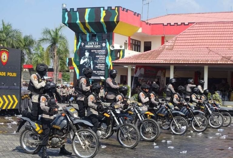 Jelang Pemilu, Polda Sultra Latihan Sistem Pengamanan Kota