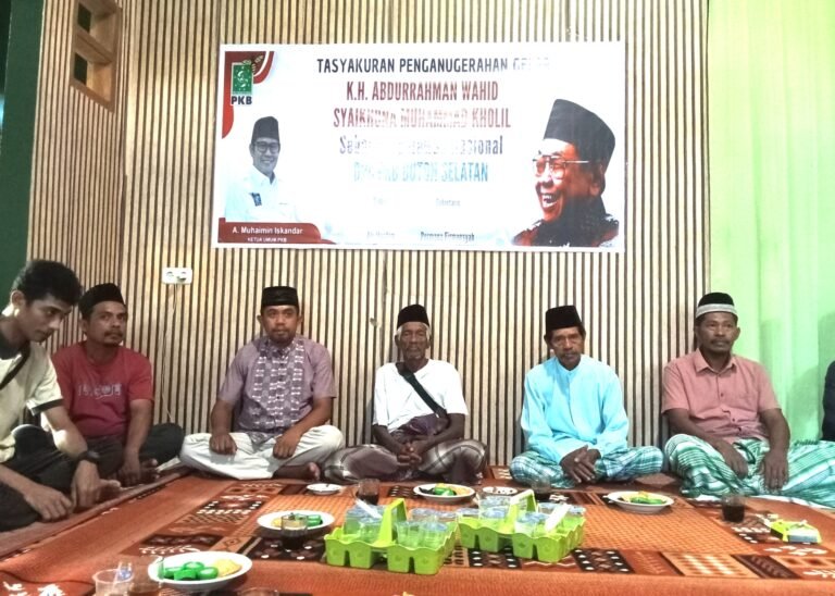 PKB Buton Selatan Gelar Tasyakuran atas Penetapan Gus Dur sebagai Pahlawan Nasional