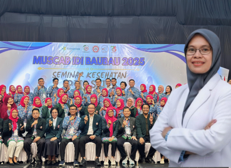 Muscab Sukses, dr. Hasrida Hamid Pimpin IDI Baubau Periode 2025–2028