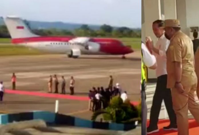 Presiden Jokowi tiba di Kota Baubah