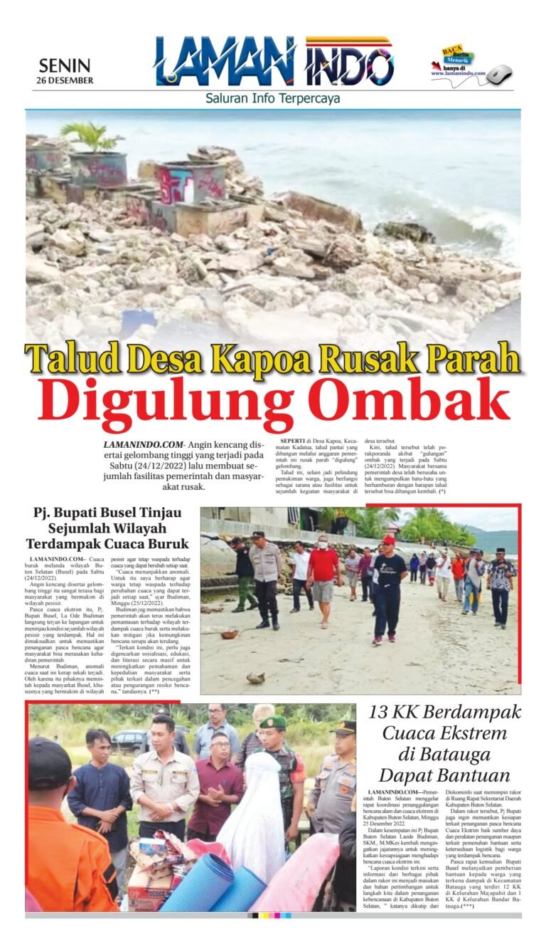 Gerak Cepat Pj. Bupati Busel Tangani Dampak Cuaca Ekstrim