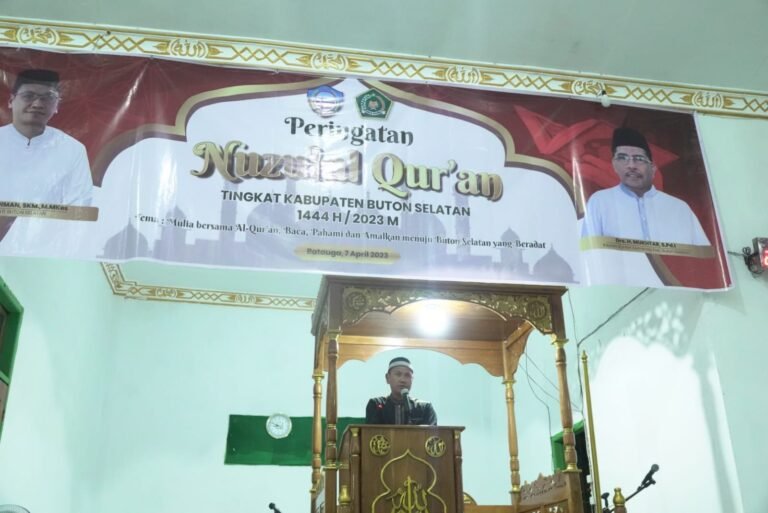 Pemkab Busel Peringati Nuzulul Qur’an di Masjid Agung Nurul Fitri Batauga