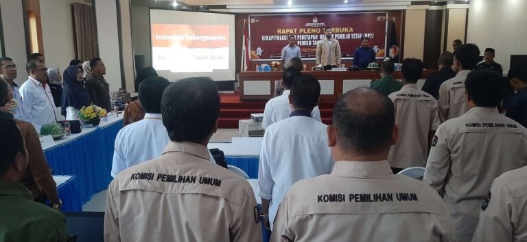 Pleno Terbuka, KPU Tetapkan DPT Kabupaten Buton Selatan
