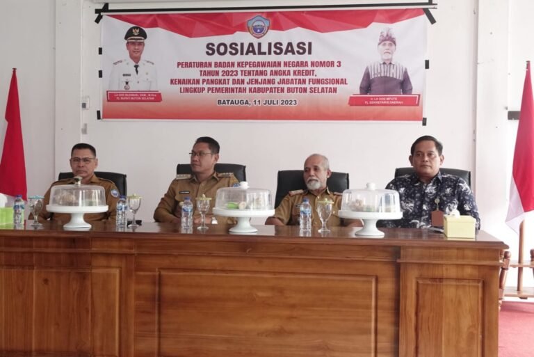 La Ode Budiman Hadiri Sosialisasi Peraturan Badan Kepegawaian Negara