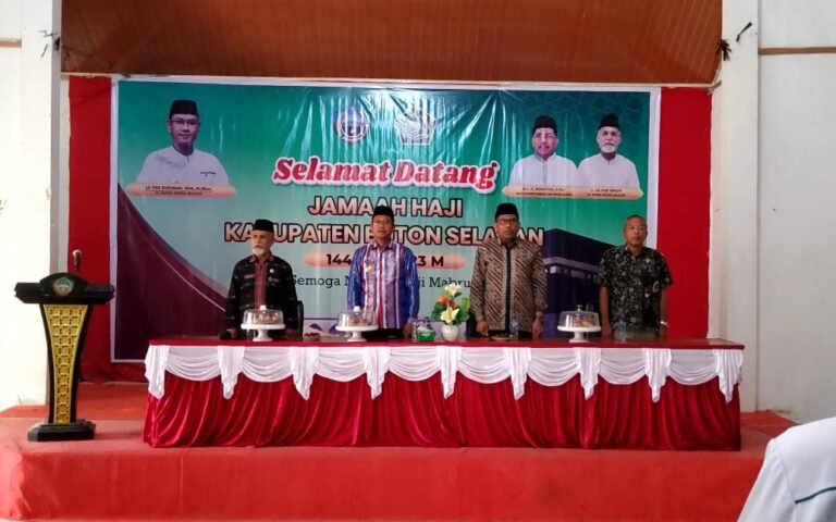 Pemkab Buton Selatan Sambut Kedatangan Jemaah Haji Tahun 2023