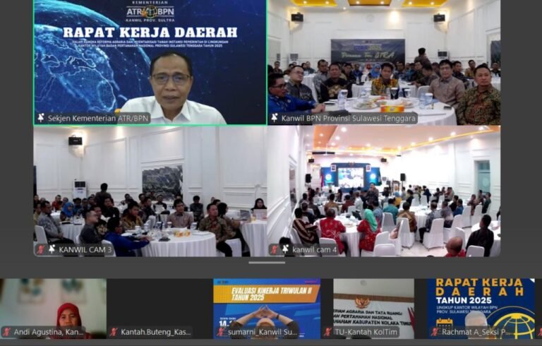 Rakerda BPN Sultra 2025, Sekjen ATR/BPN: Masyarakat Adalah Raja, Layani dengan Tulus!