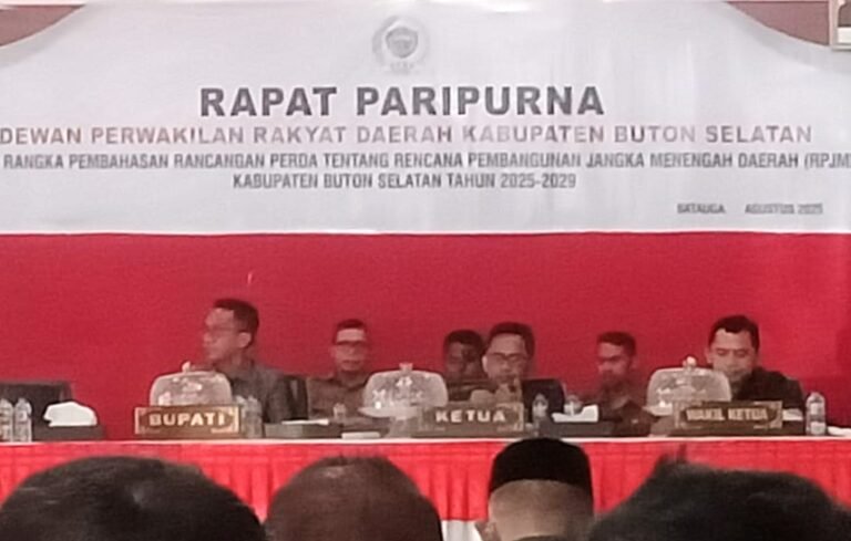 DPRD dan Pemkab Buton Selatan Bahas RPJMD 2025–2029, Soroti Kemiskinan hingga Penguatan UMKM