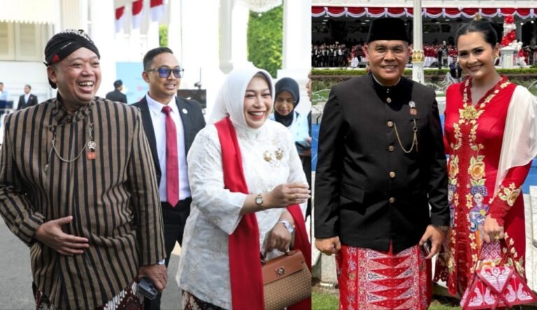 Ikuti Rangkaian HUT ke-80 RI, Menteri Nusron dan Wamen Ossy Tampil dengan Baju Adat