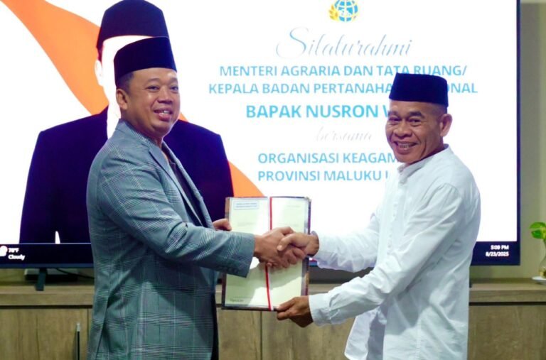 Menteri Nusron Dorong Legalisasi Tanah Keagamaan Demi Hindari Konflik Pertanahan di Maluku Utara