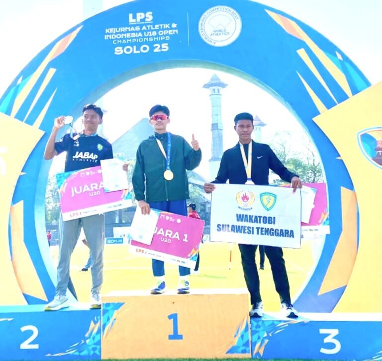 Debut di Nomor 20 Km, Atlet Jalan Cepat Sultra Asal Wakatobi Sabet Medali Perunggu