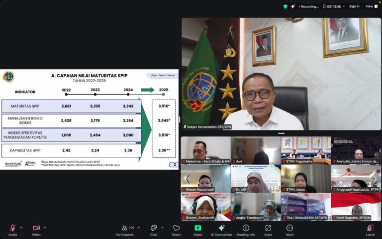 Sekjen ATR/BPN Tekankan Kolaborasi dalam Implementasi SPIP