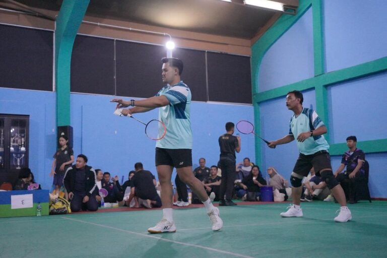 Tampil Dominan, ATR/BPN Melaju ke Semifinal Ganda Putra Eksekutif HUT ke-54 KORPRI