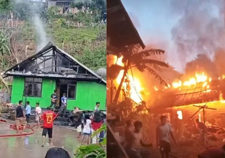 Ditinggal ke Puskesmas, Rumah Warga Sampolawa Terbakar, Damkar Kerahkan 11 Personel