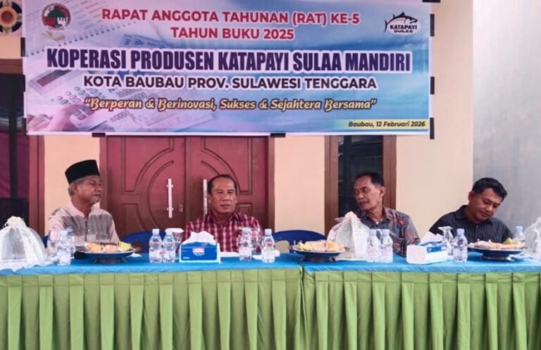 RAT Koperasi Katapayi Sulaa Mandiri, Pemkot Baubau Dorong Penguatan Pemasaran dan Daya Saing