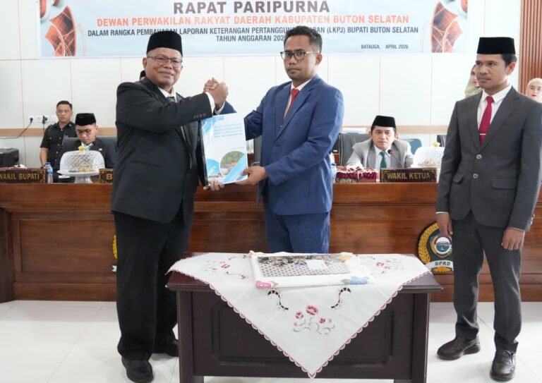 Bupati Buton Selatan Paparkan LKPJ 2025 di DPRD, Keuangan Daerah Tunjukkan Tren Positif