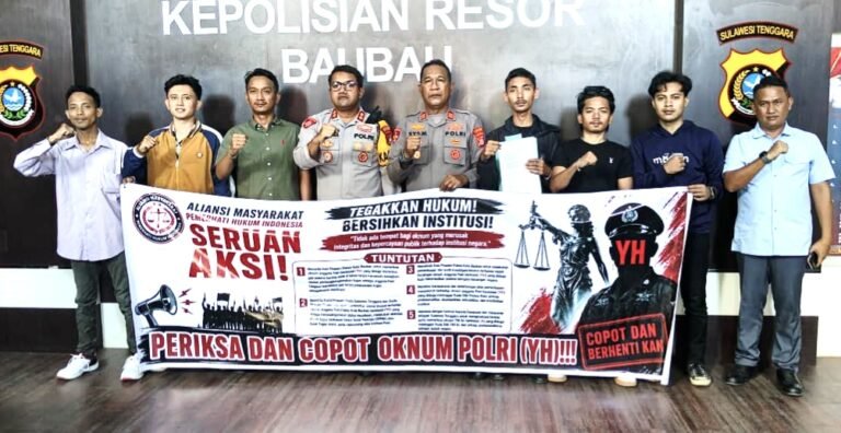 AMPHI Gelar Aksi Demonstrasi di Baubau, Soroti Dugaan Pelanggaran Kode Etik Aparat