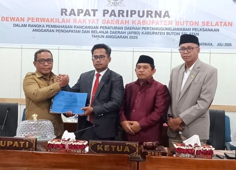 SiLPA Tembus Rp 43,5 Miliar, DPRD Buton Selatan Sepakati Ranperda Pertanggungjawaban APBD 2025