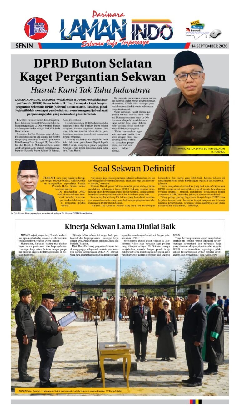 DPRD Buton Selatan Kaget Pergantian Sekwan
