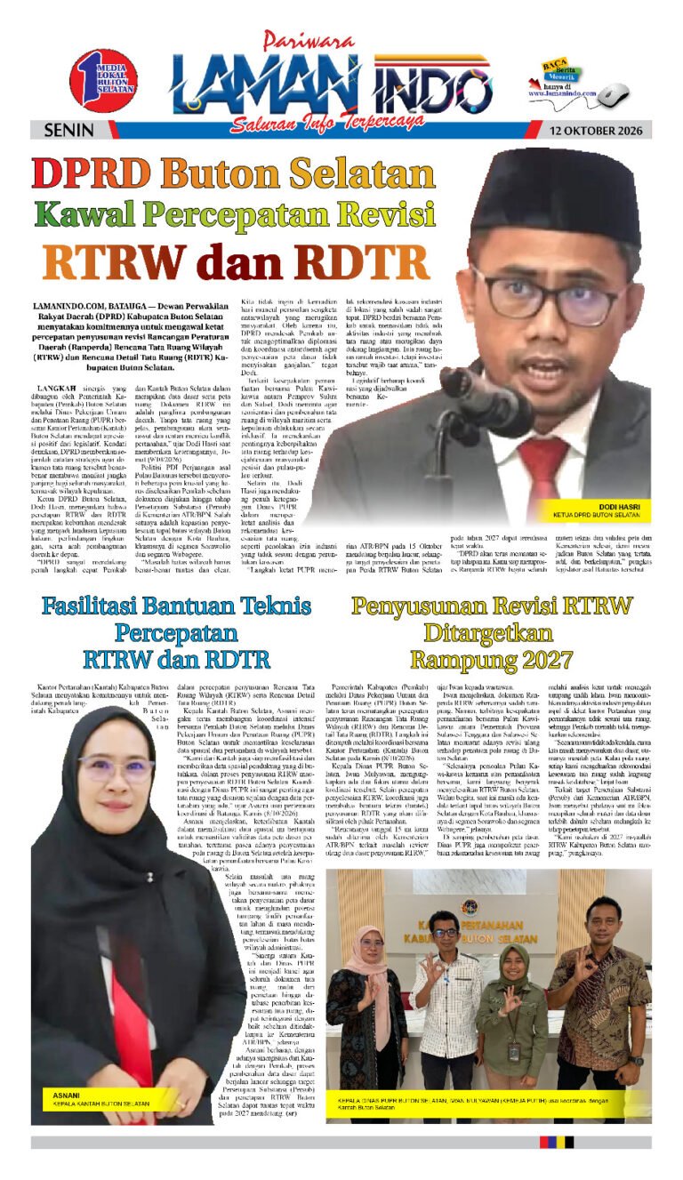DPRD Buton Selatan Kawal Percepatan Revisi RTRW dan RDTR